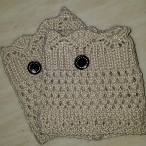 Tan boot cuffs